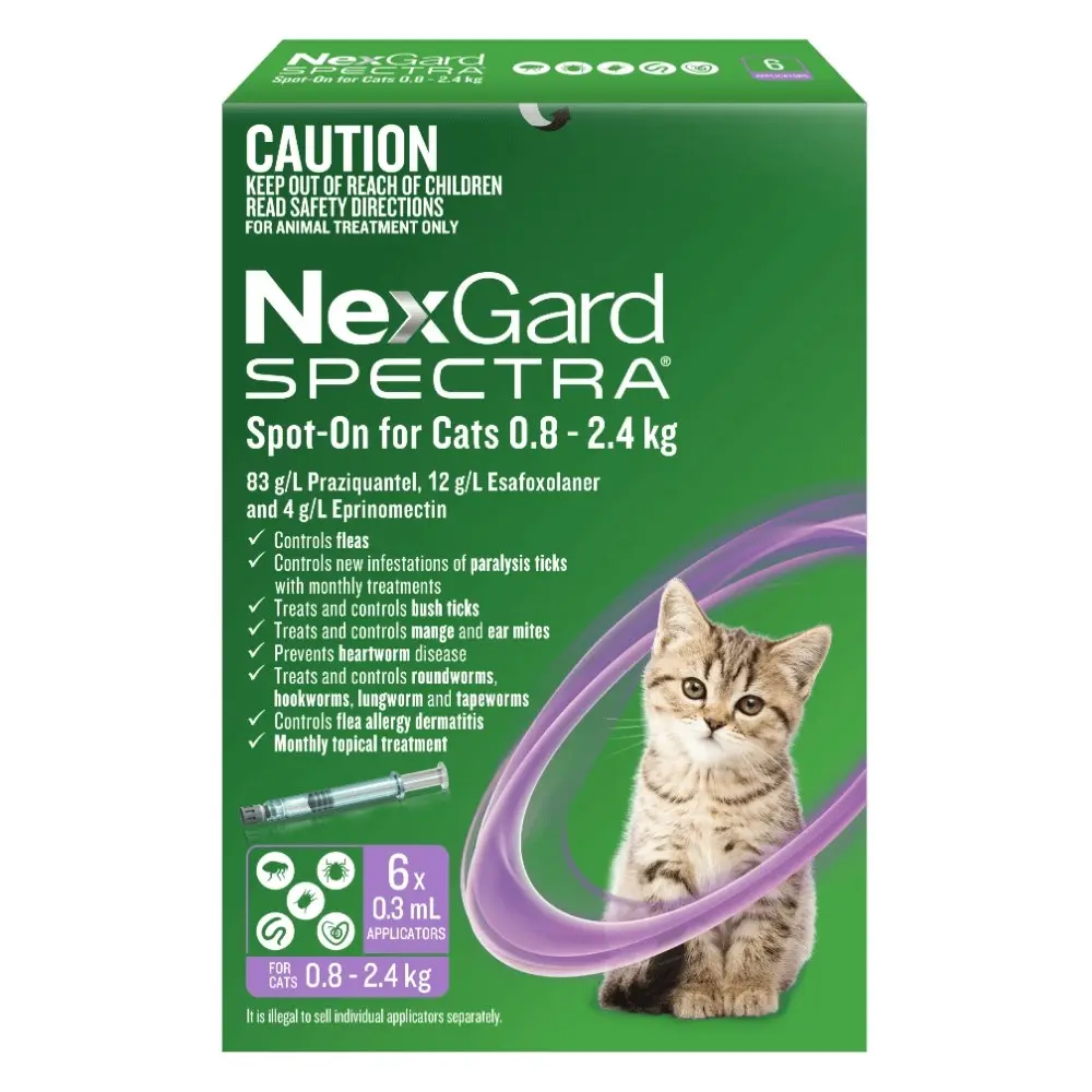 Nexgard Spectra Spot-on Solution for Small Cats & Kittens 0.8-2.4 kg