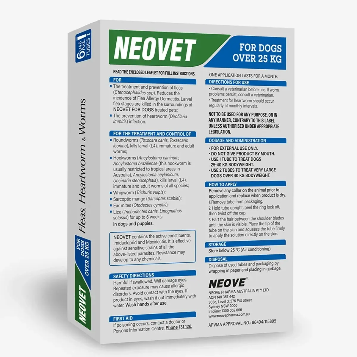 Neovet for Large Dogs over 25kg (Blue)