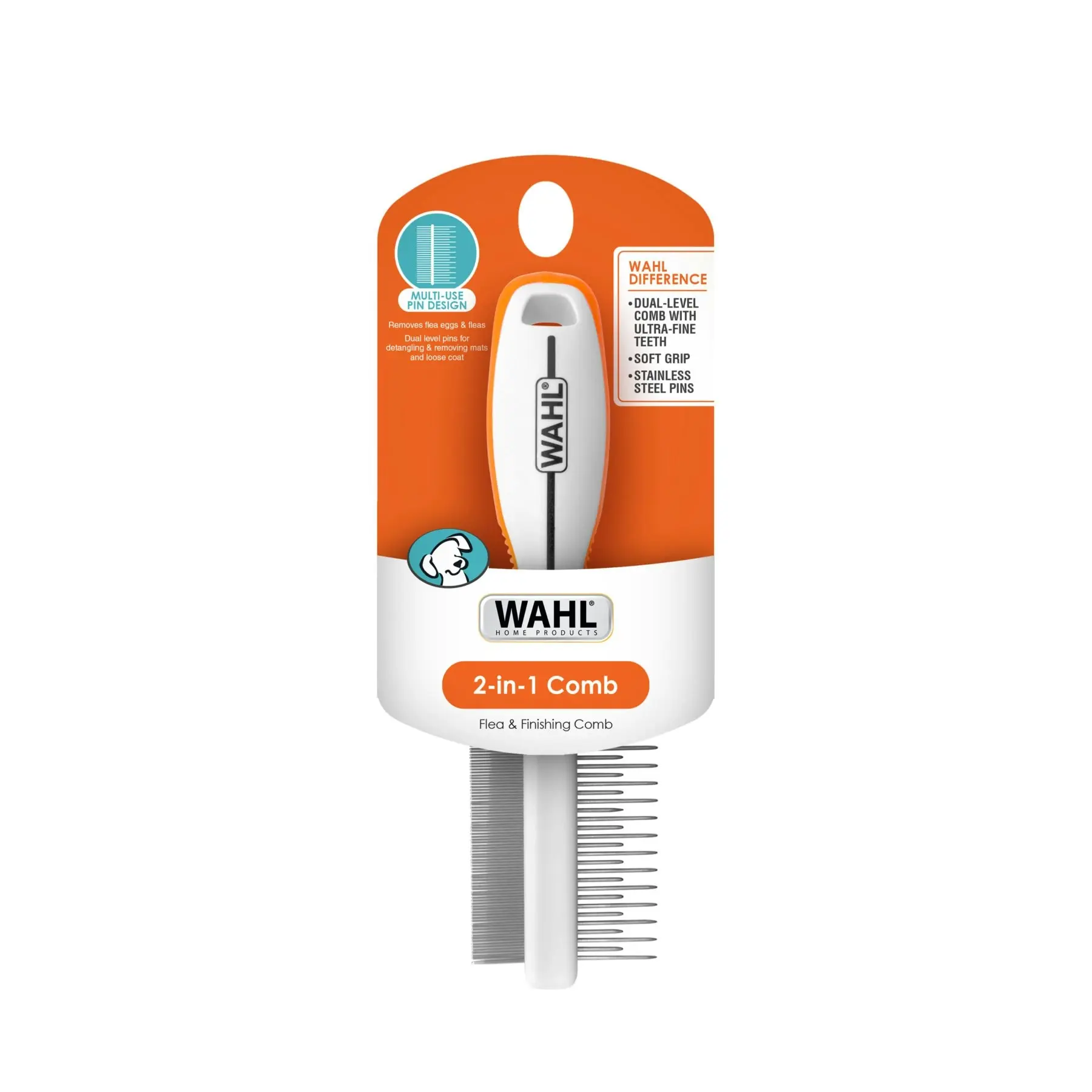 Wahl 2 in 1 Flea and Finishing Comb