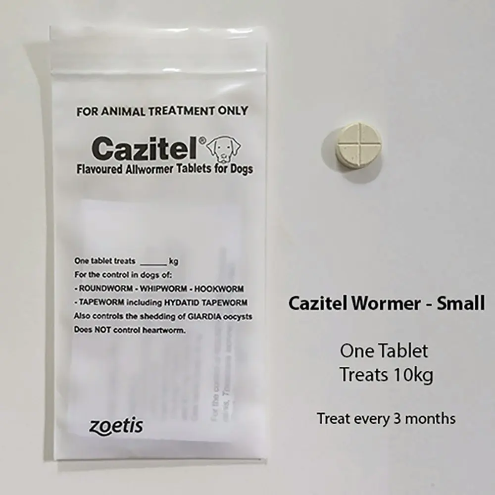 Cazitel Allwormer For Small?Dogs - Single Tablet, 4 Tablets, 10 Tablets & 80 Tablets