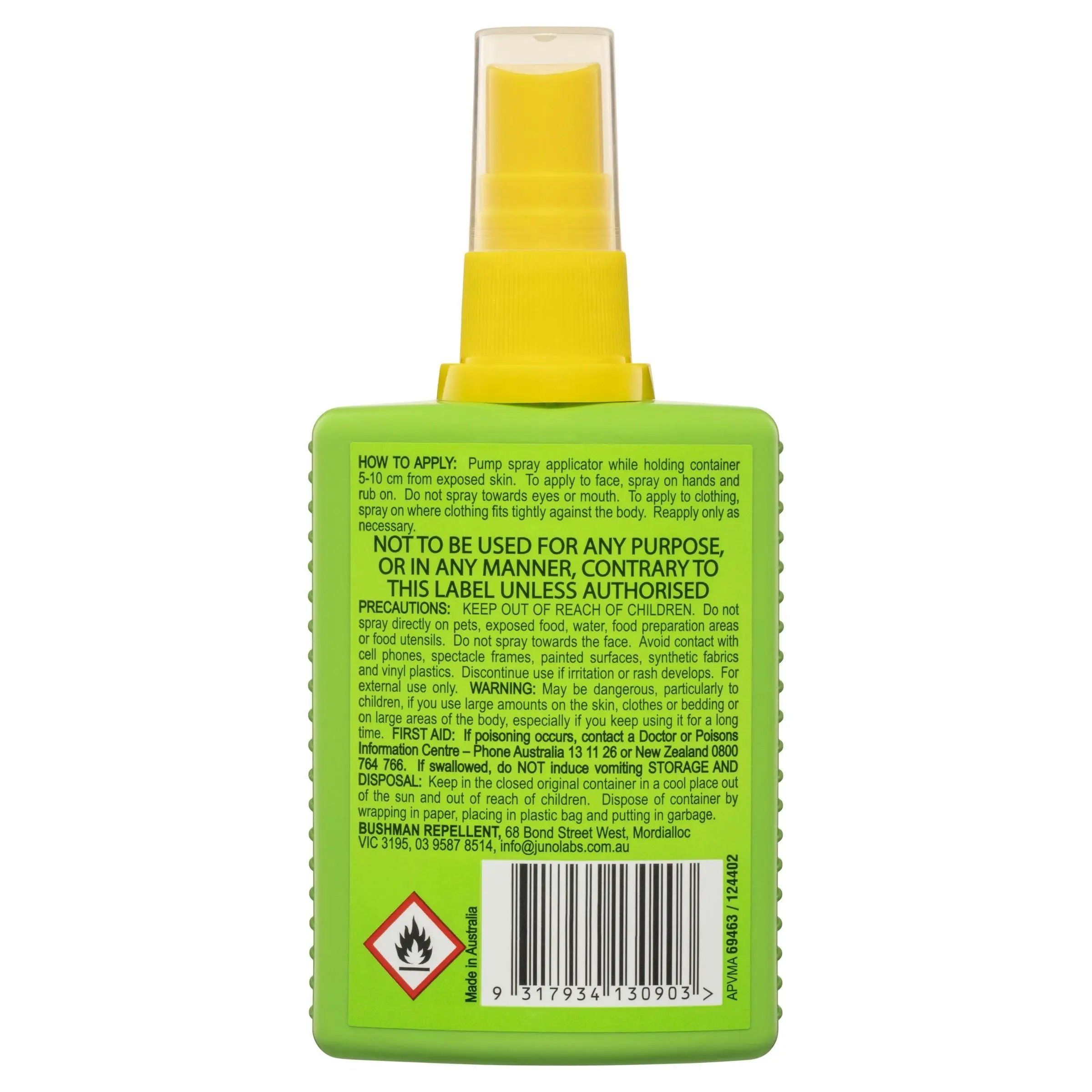 Bushman Plus Insect Repellant Pump Spray 100mL