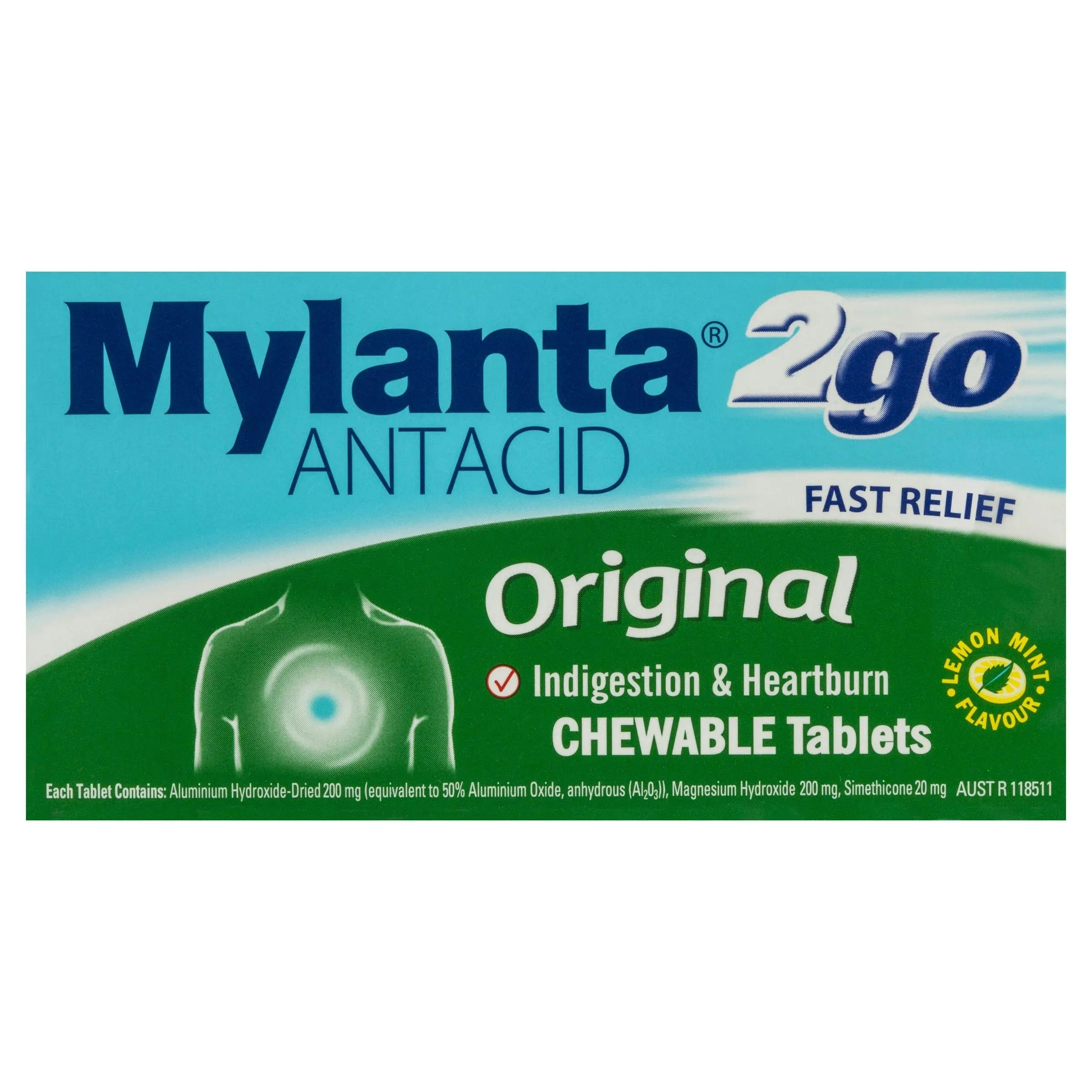 Mylanta2Go Original 100 Chewable Tablets