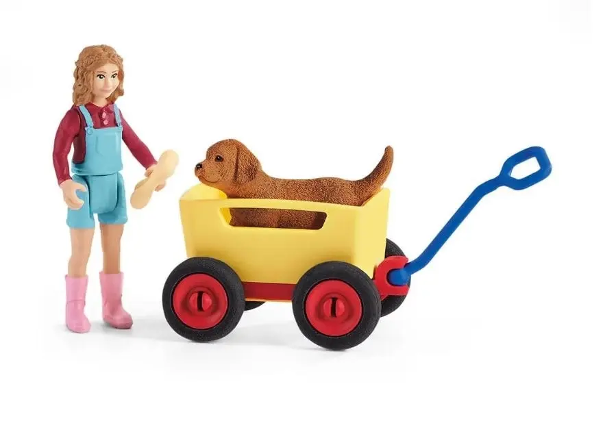 Schleich Puppy Wagon Ride