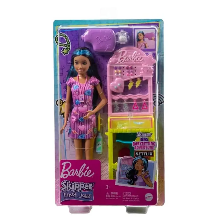 Barbie Skipper Doll and Ear-Piercer Set With Piercing Tool and Accessories