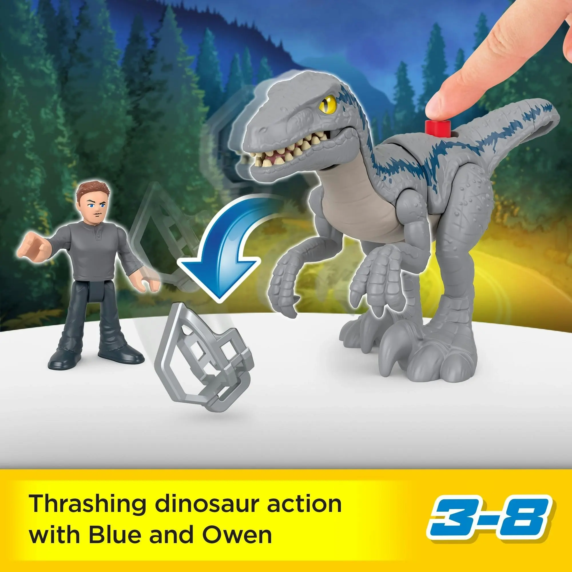 Imaginext Jurassic World Dominion Dinosaur Breakout Blue