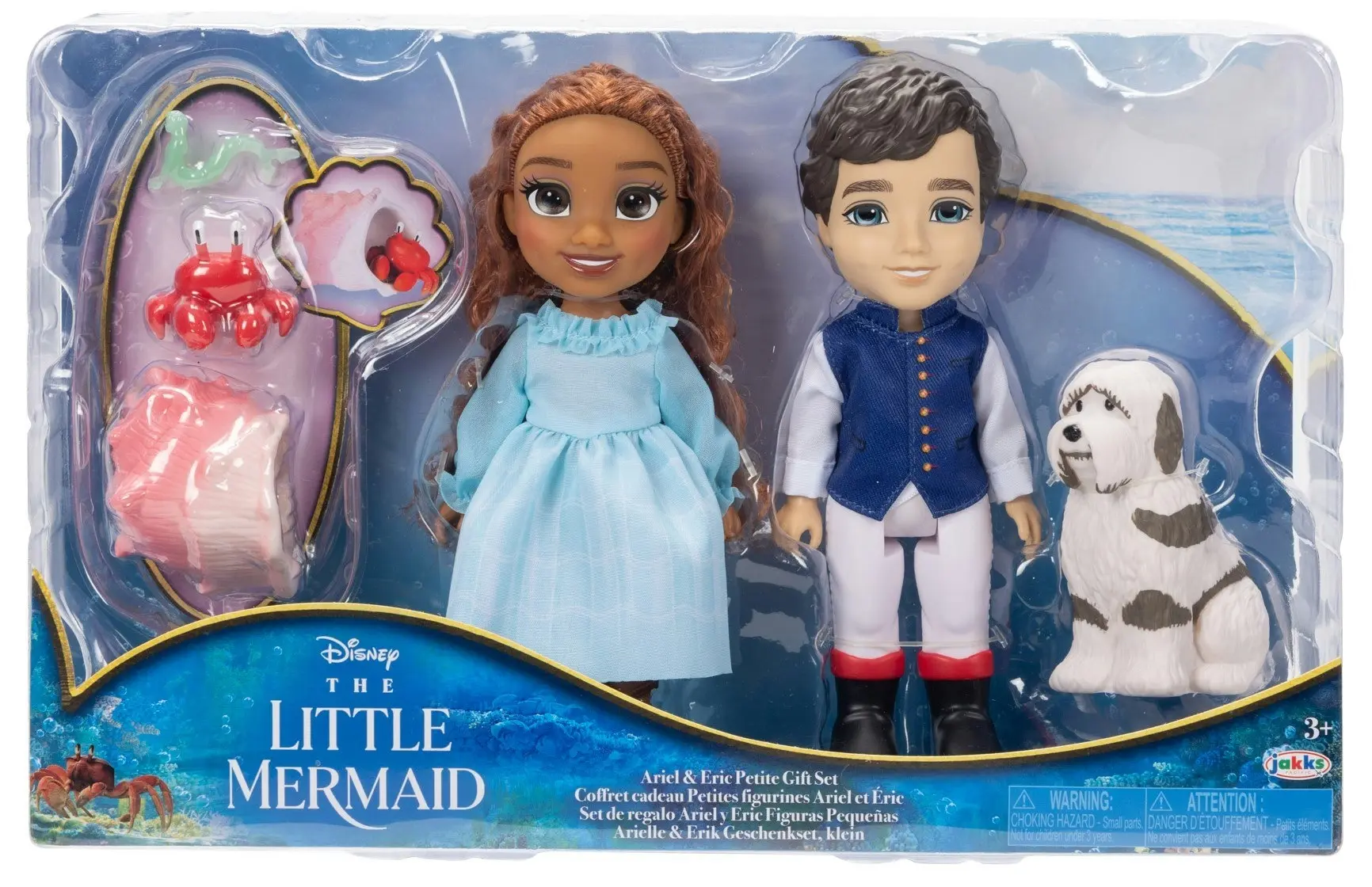 Disney Princess The Little Mermaid Ariel & Eric Library Moment 6" Petite Set