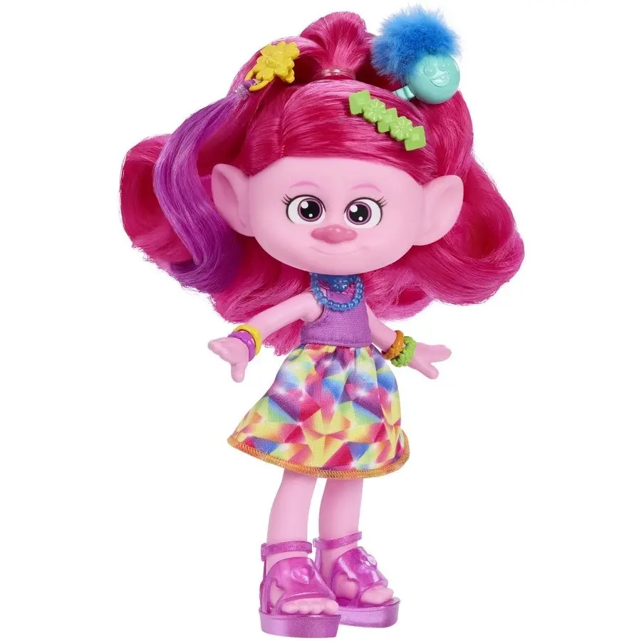 Trolls 3 Band Together Hair-Tastic Queen Poppy Doll