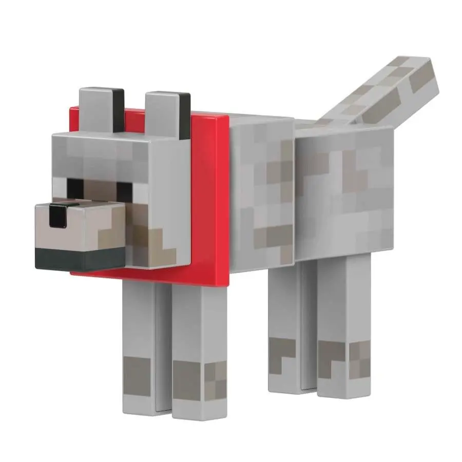 Minecraft Diamond Wolf Action Figure With Accessories