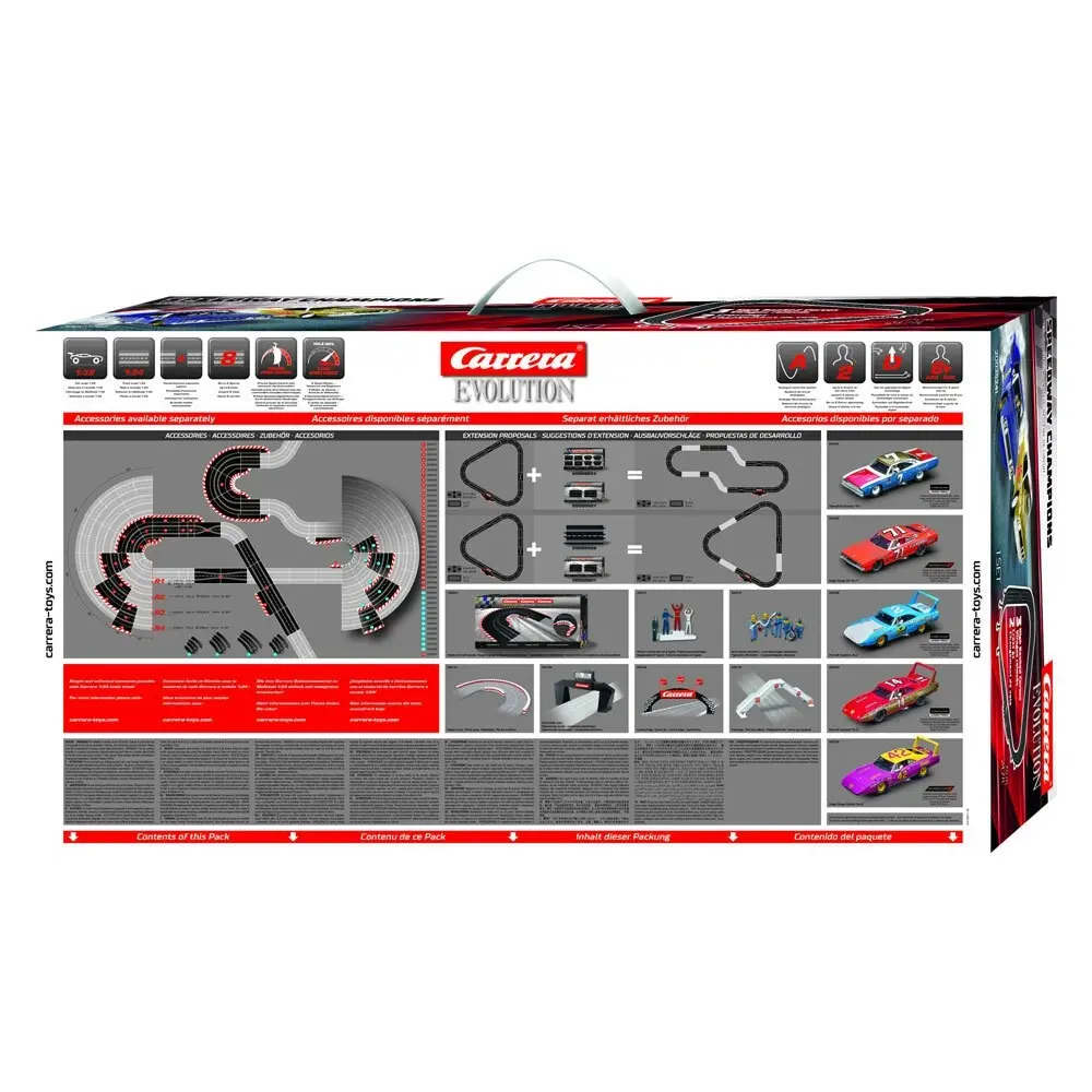 Carrera Speedway Champions 1:32 7.5m Banktrack Slot Car Childrens Toy Set 8y+