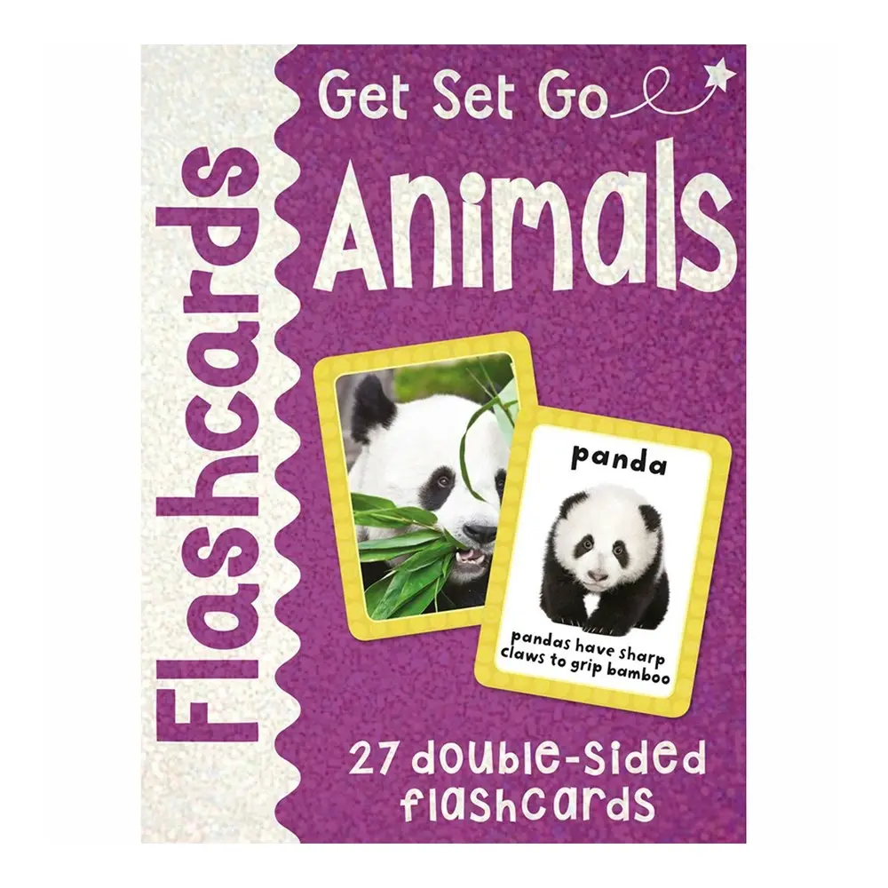 4PK Miles Kelly Get Set Go Letters/Numbers Kids Educational Learning Flashcards