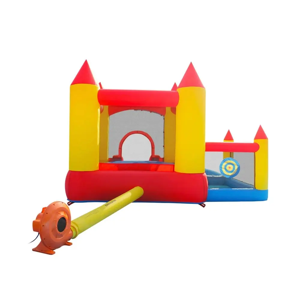 Happy Hop Castle Bouncer w/Splash Pool & Ballpit Kids Jumping Castle 3-10y