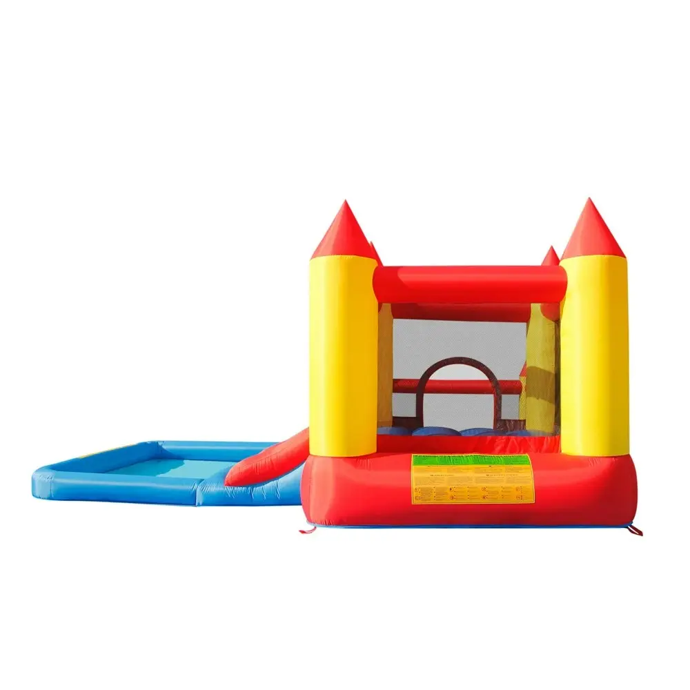 Happy Hop Castle Bouncer w/Splash Pool & Ballpit Kids Jumping Castle 3-10y