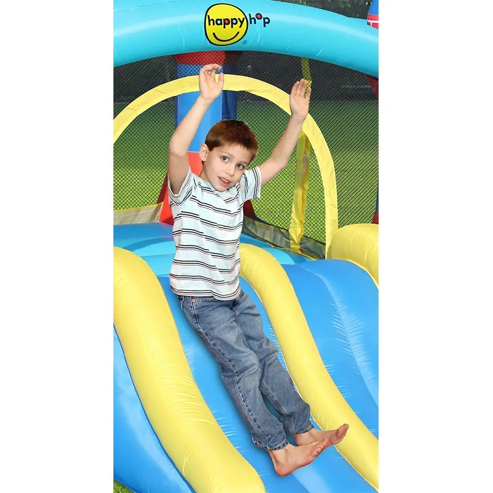 Happy Hop Inflatable 370cm Castle Bouncer w/ Double Slide Kids/Child Outdoor Toy