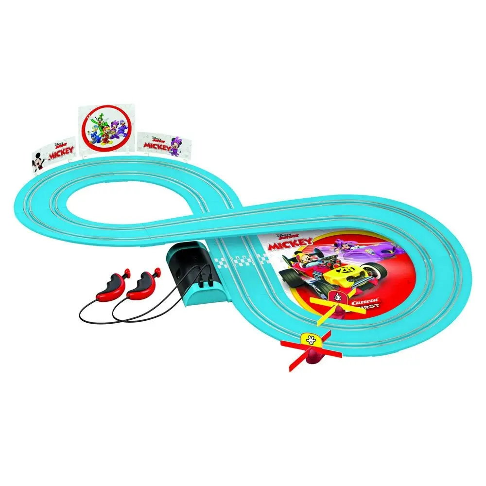 Carrera Disney Junior Mickey Mouse On Tour 2.4m Track Slot Car Toy Play Set 3y+