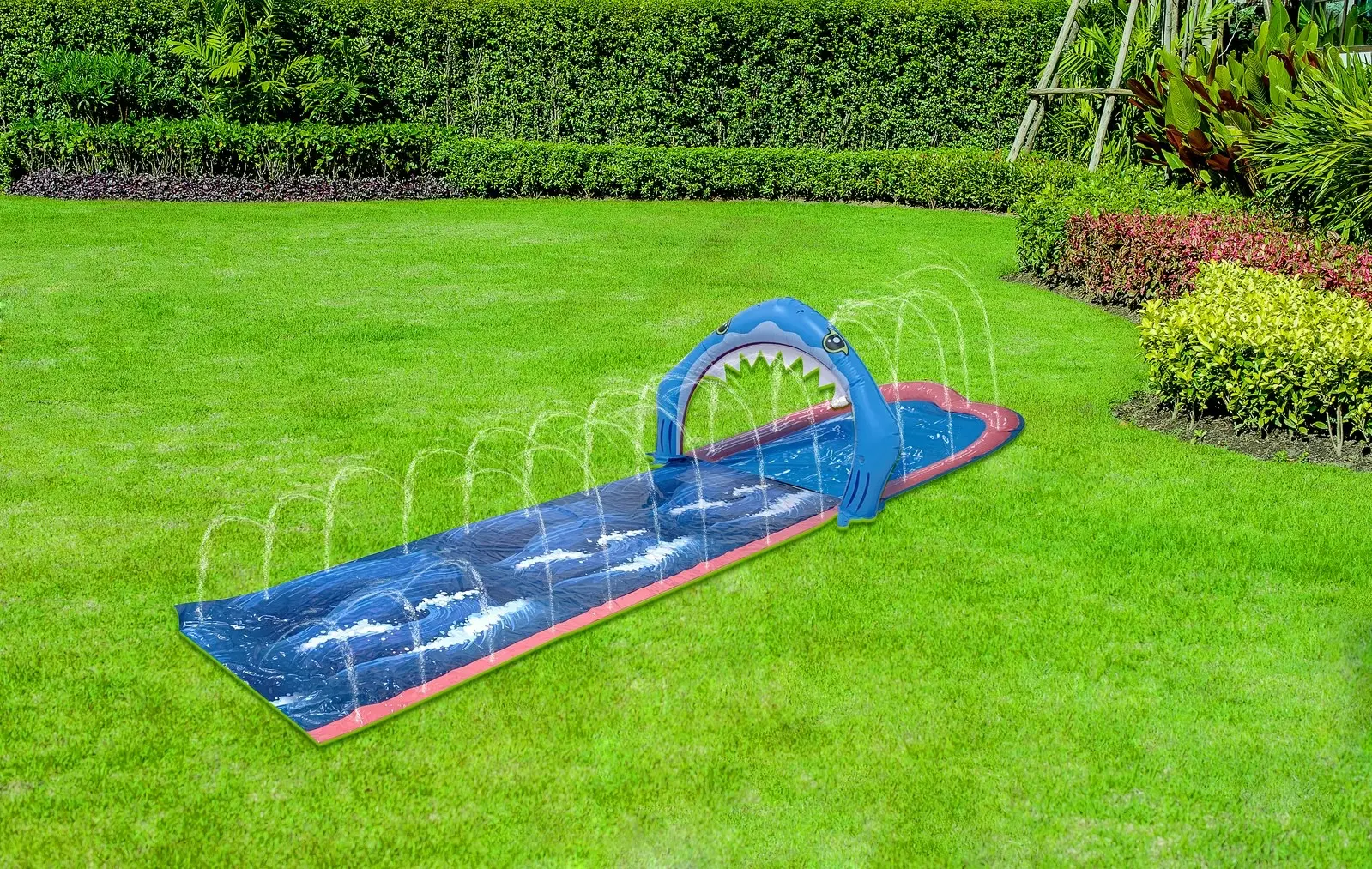 Airtime 400x105cm Shark Slip & Slide Toddler/Children Garden Summer Fun Toy