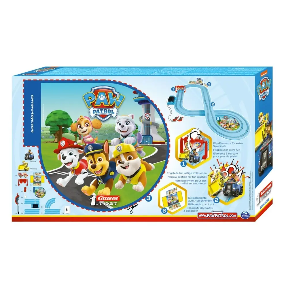 Carrera Paw Patrol On The Double Slot Car Kids/Children Fun Play Toy Set 3+