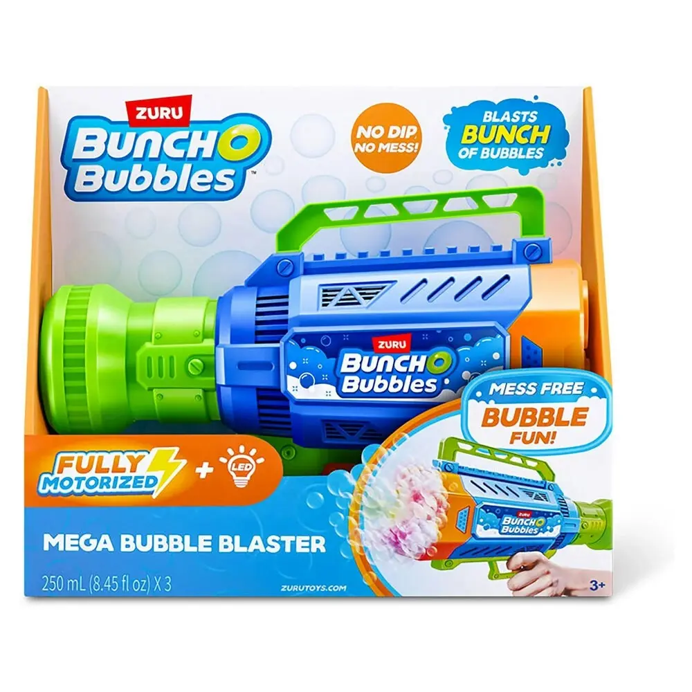 ZURU Bunch O Bubbles Motorised Gun Blaster Kids/Childrens Toy - Mega 3+