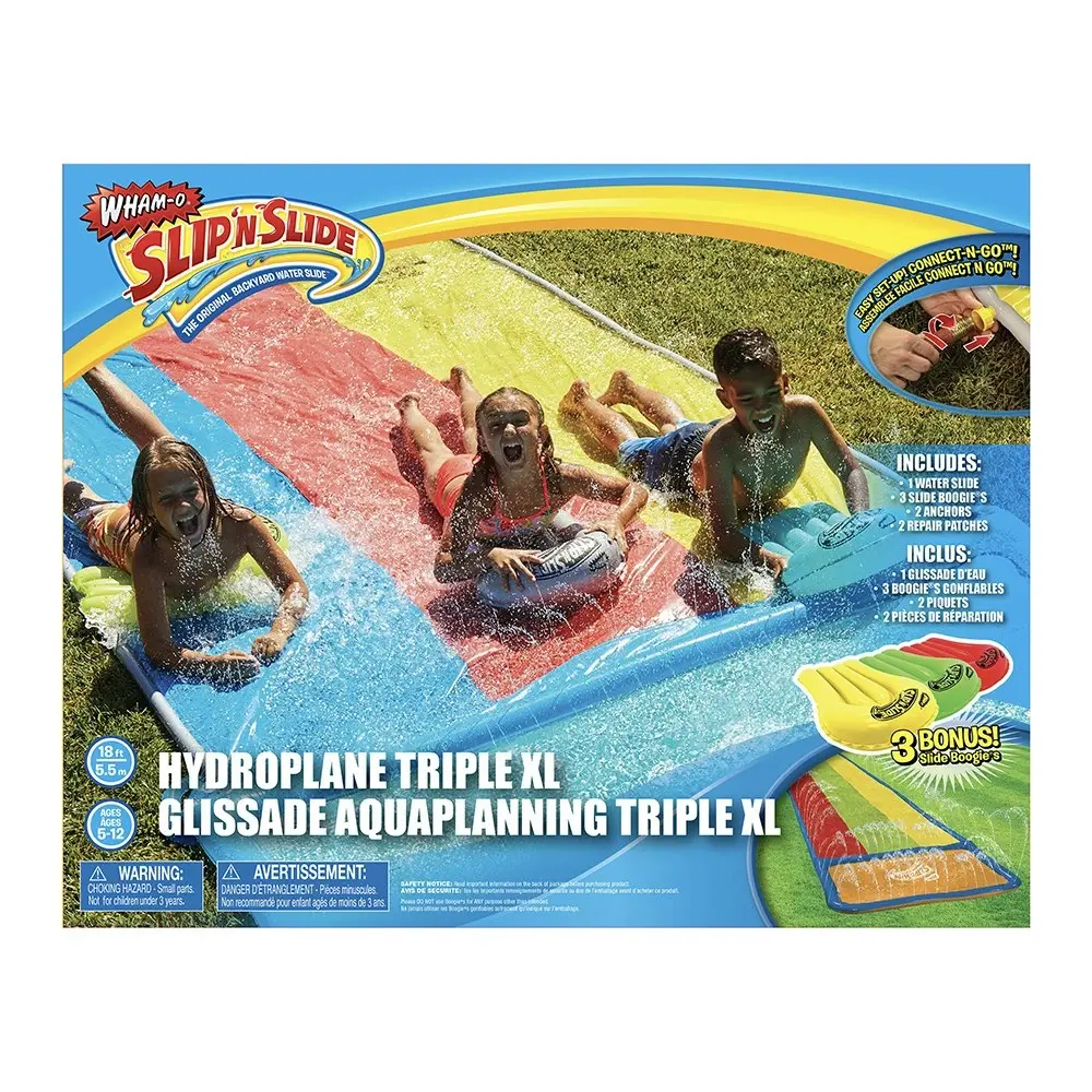 Whamo 18ft Slip 'N Slide Hydroplane Triple XL Kids/Children Fun Outdoor Game 5y+