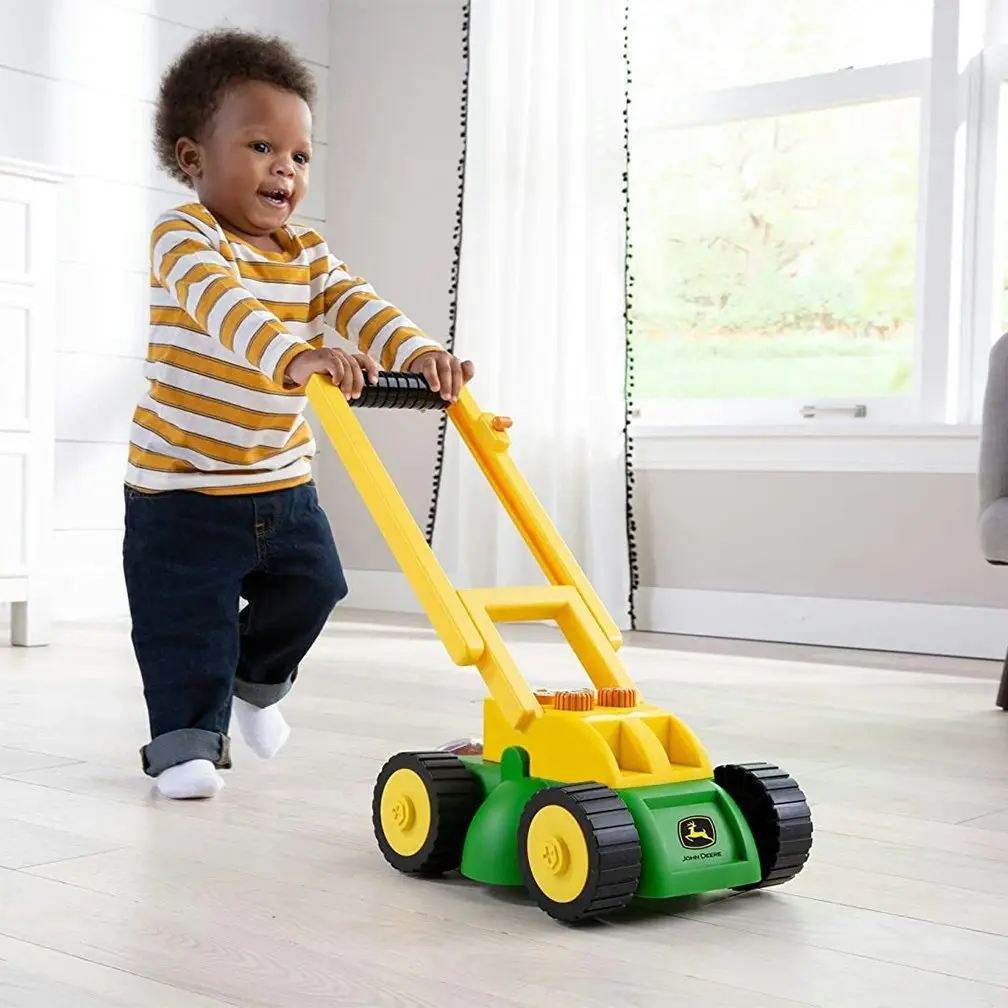 John Deere Grass Push Lawn Mower Outdoor/Indoor/Garden Kids/Children Toy w/Sound