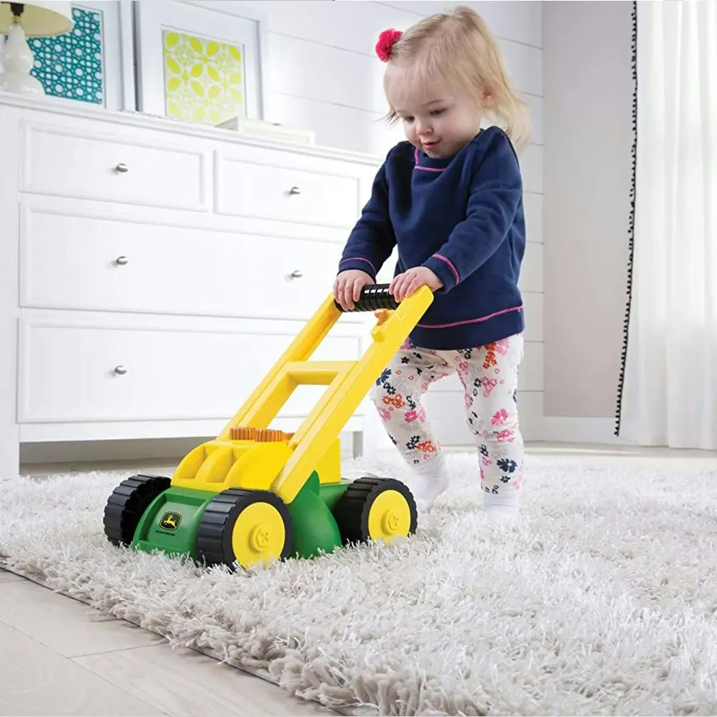 John Deere Grass Push Lawn Mower Outdoor/Indoor/Garden Kids/Children Toy w/Sound