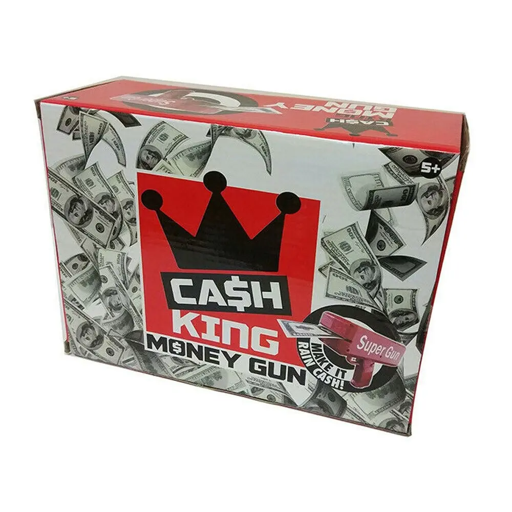 Cash King Money Launch Gun Kids/Children Toy Make It Rain Party Game Play 6y+ RD