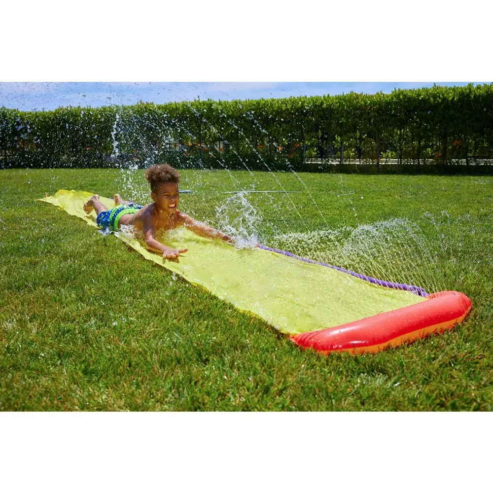 Wham-O 15ft Surf Rider Outdoor Backyard Water Splash Slide Kids Sliding Mat Toy