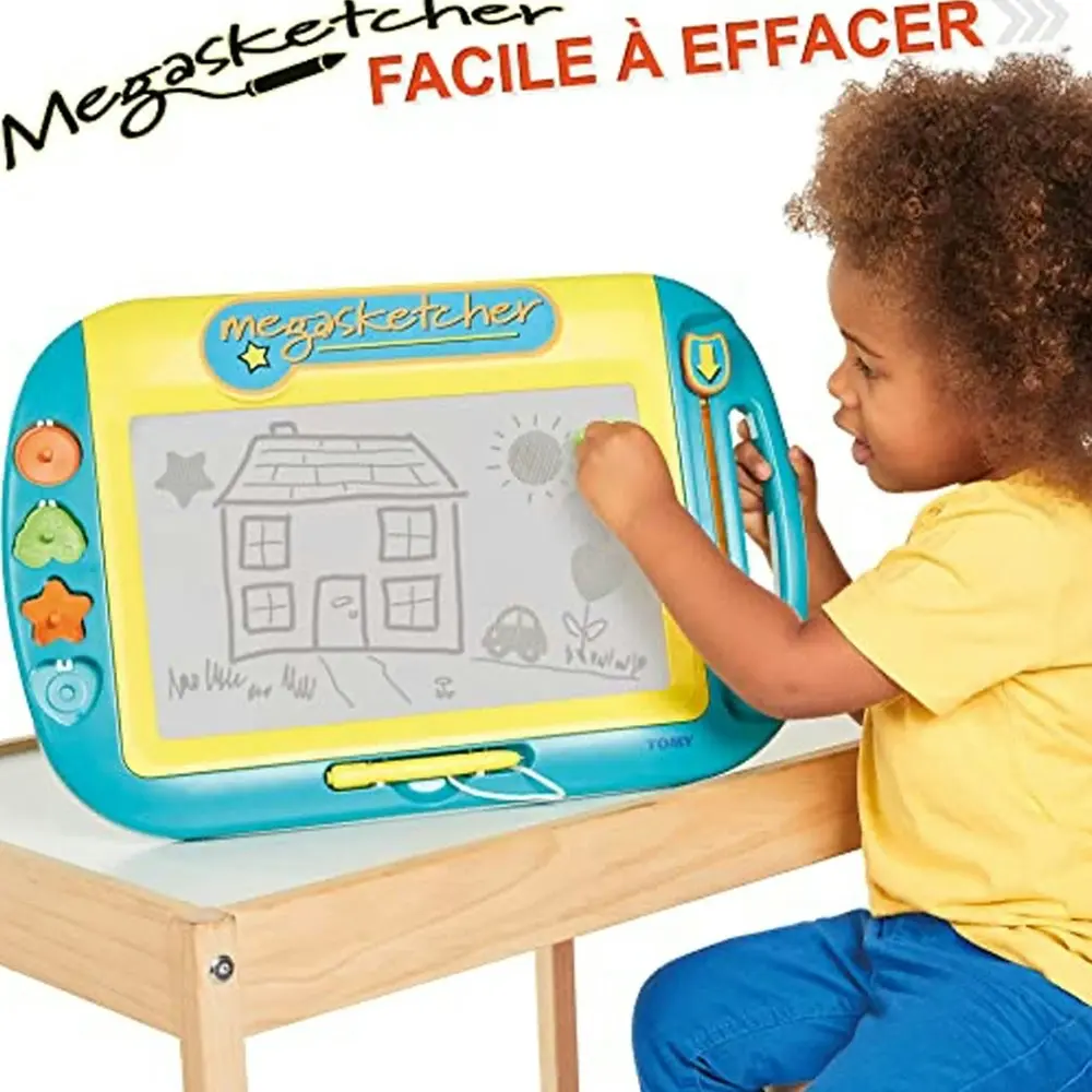 TOMY 40 x 31.8cm Megasketcher Motorised Magnetic Drawing Board Kids/Childrens 3+