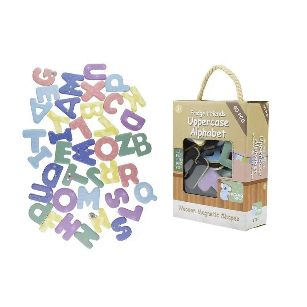 40pc Koala Dream Fridge Friends Magnetic Alphabet Uppercase Learning Toy 3y+