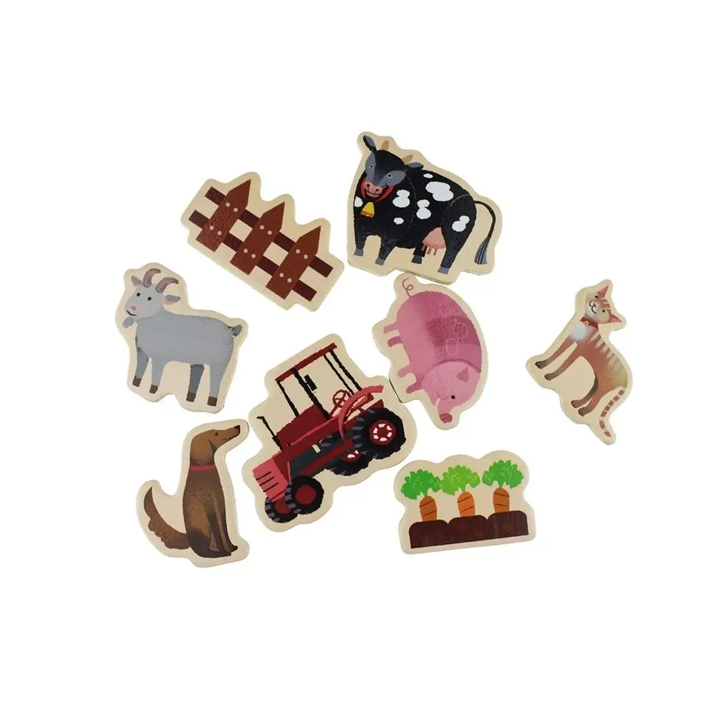 30pc Koala Dream Fridge Friends Magnetic Farmyard Animals Baby Learning Toy 3+