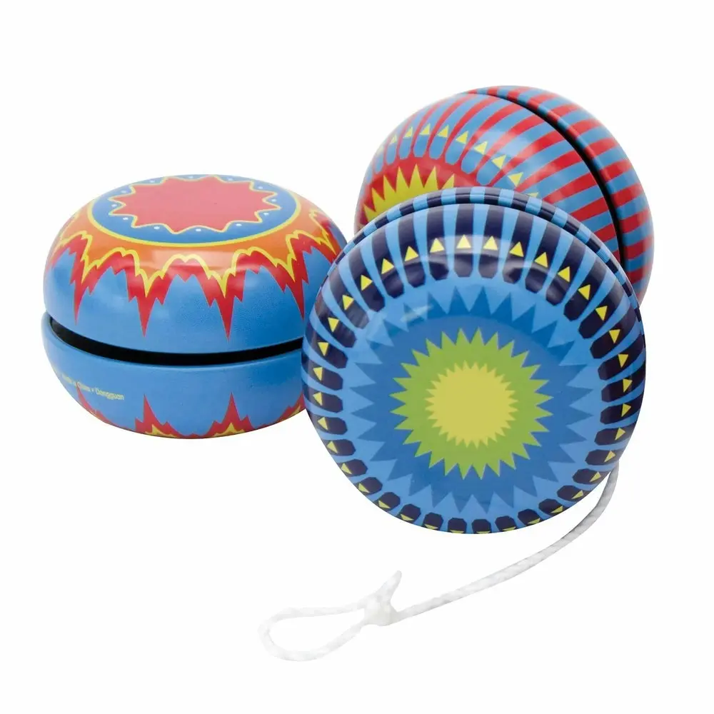 2PK Schylling Tin Yo-Yo Kids/Children Classic Sensory Fun Play Toy 5cm Asst. 3y+