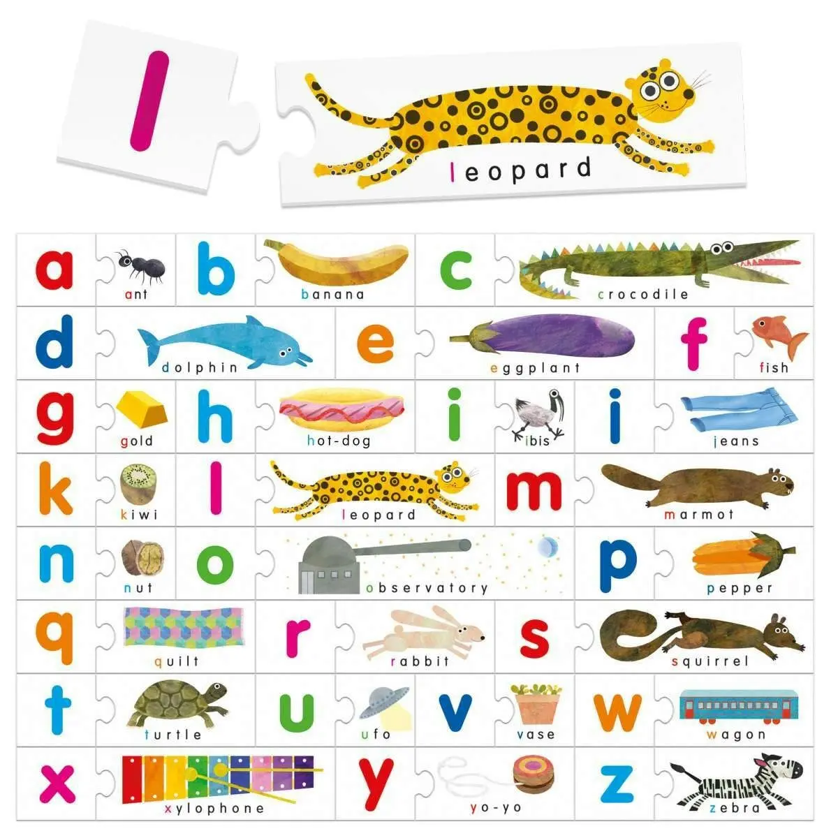 Headu Montessori Touch ABC Alphabet Puzzle Kids Educational/Reading Game 3-6y