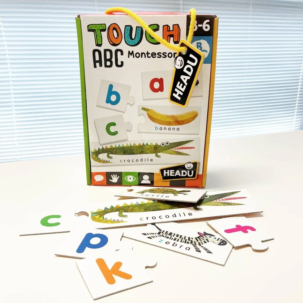 Headu Montessori Touch ABC Alphabet Puzzle Kids Educational/Reading Game 3-6y