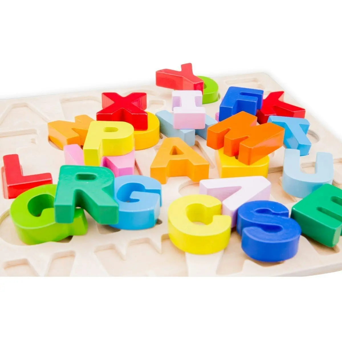 26pc New Classic Toys Wooden Uppercase Alphabet Puzzle Kids Educational Toy 2+