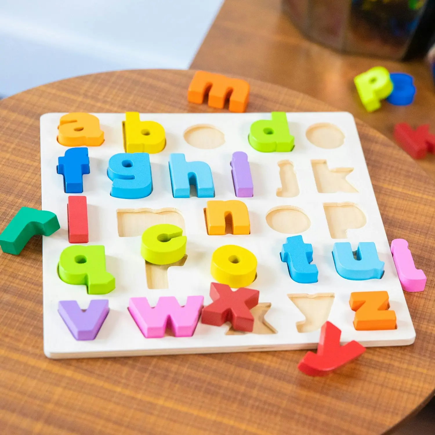 26pc New Classic Toys Wooden Lowercase Alphabet Puzzle Kids Educational Toy 2+