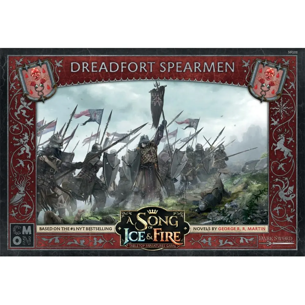 CMON A Song Of Ice & Fire Tabletop Miniatures Game Figure Dreadfort Spearmen 14+