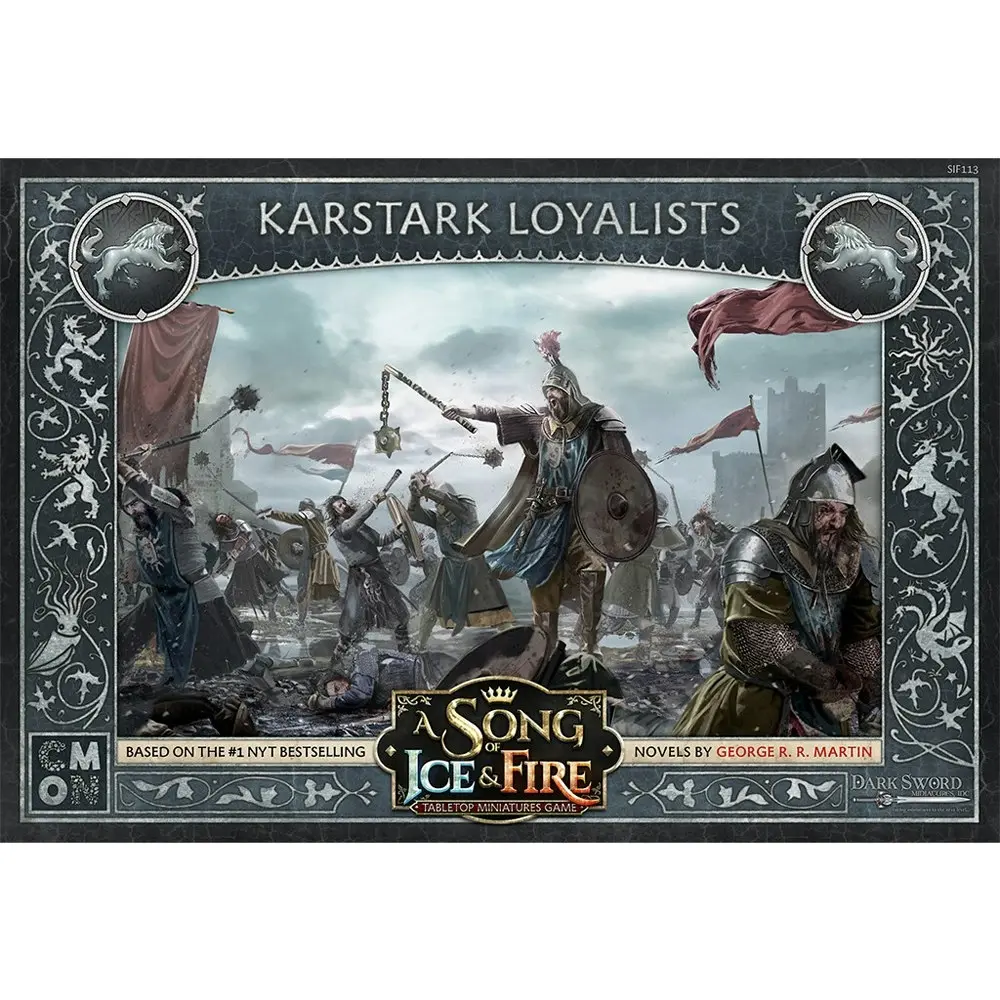 CMON A Song Of Ice & Fire Tabletop Miniatures Game Figure Karstark Infantry 14y+