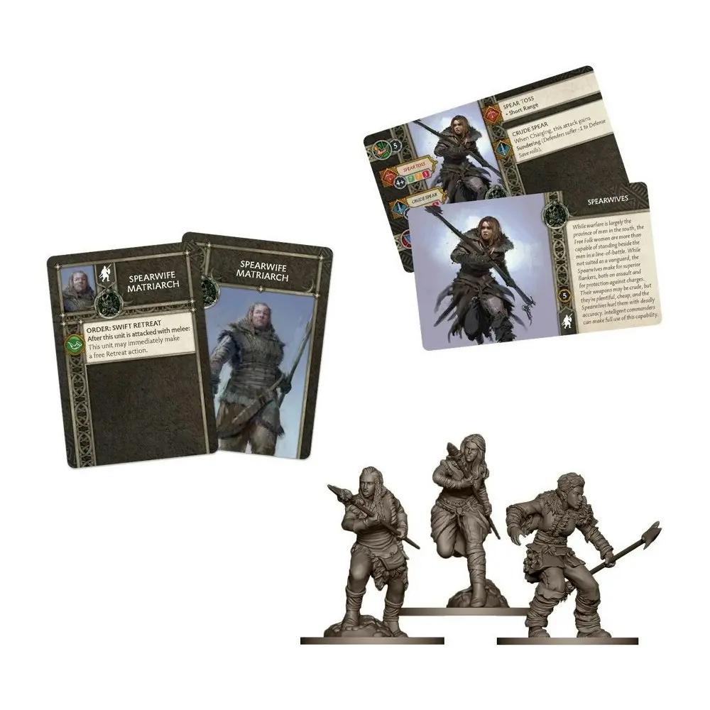 CMON A Song Of Ice & Fire Tabletop Miniatures Game Figure TTRPG Spearwives 14y+