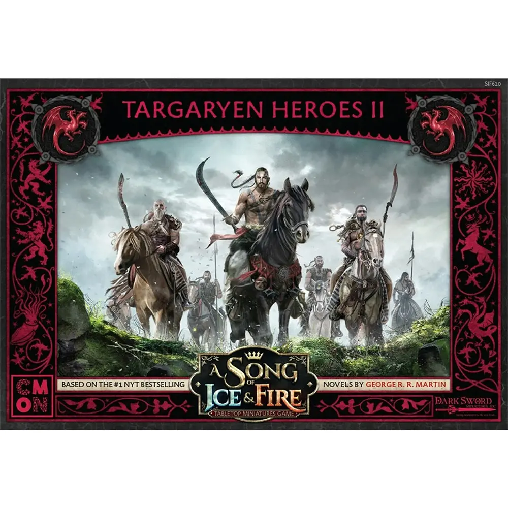 CMON A Song Of Ice & Fire Tabletop Miniatures Game Figure Targaryen Heroes 2 14+