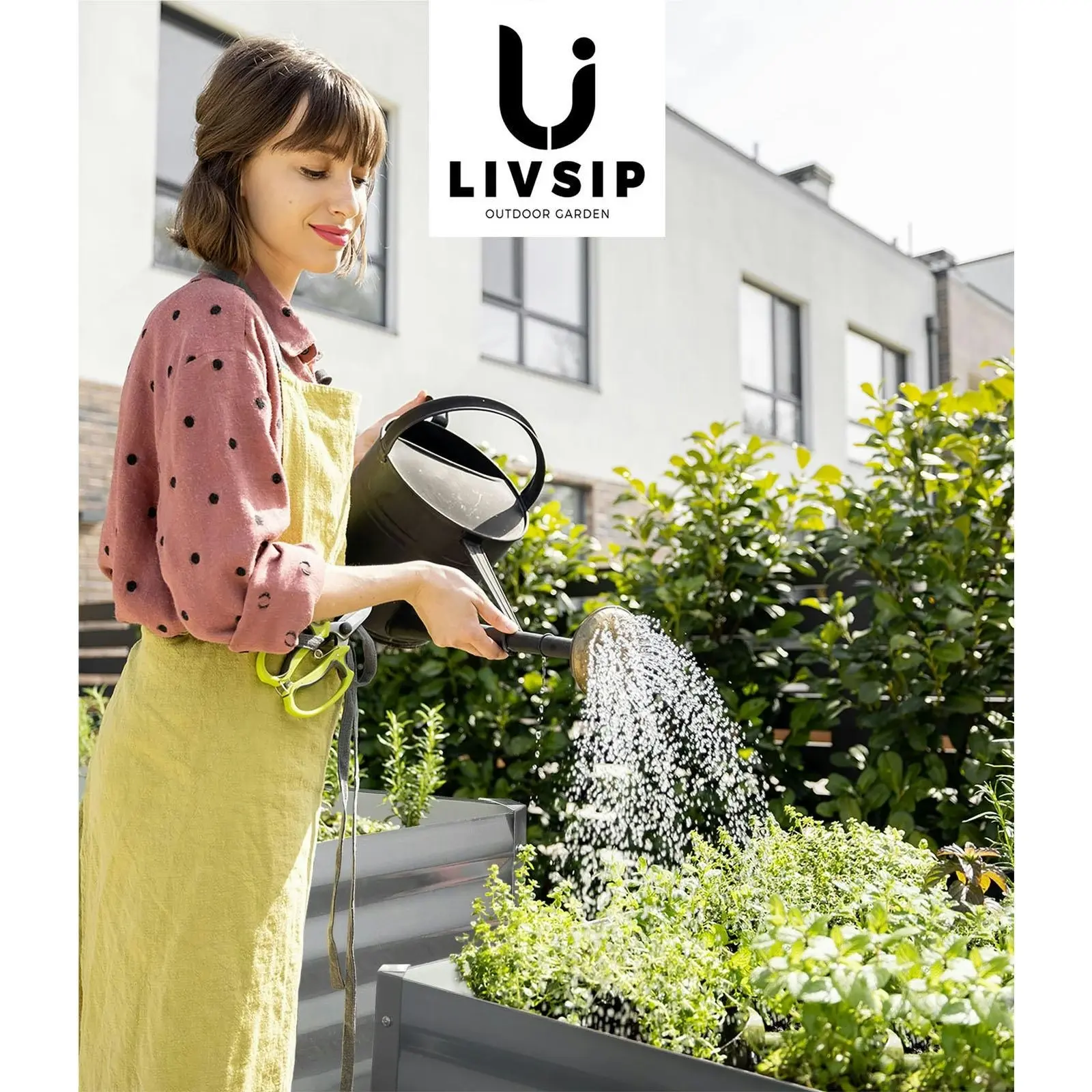 Livsip x2 Garden Bed Kits Raised Vegetable Planter Galvanised Steel 240x80x73CM