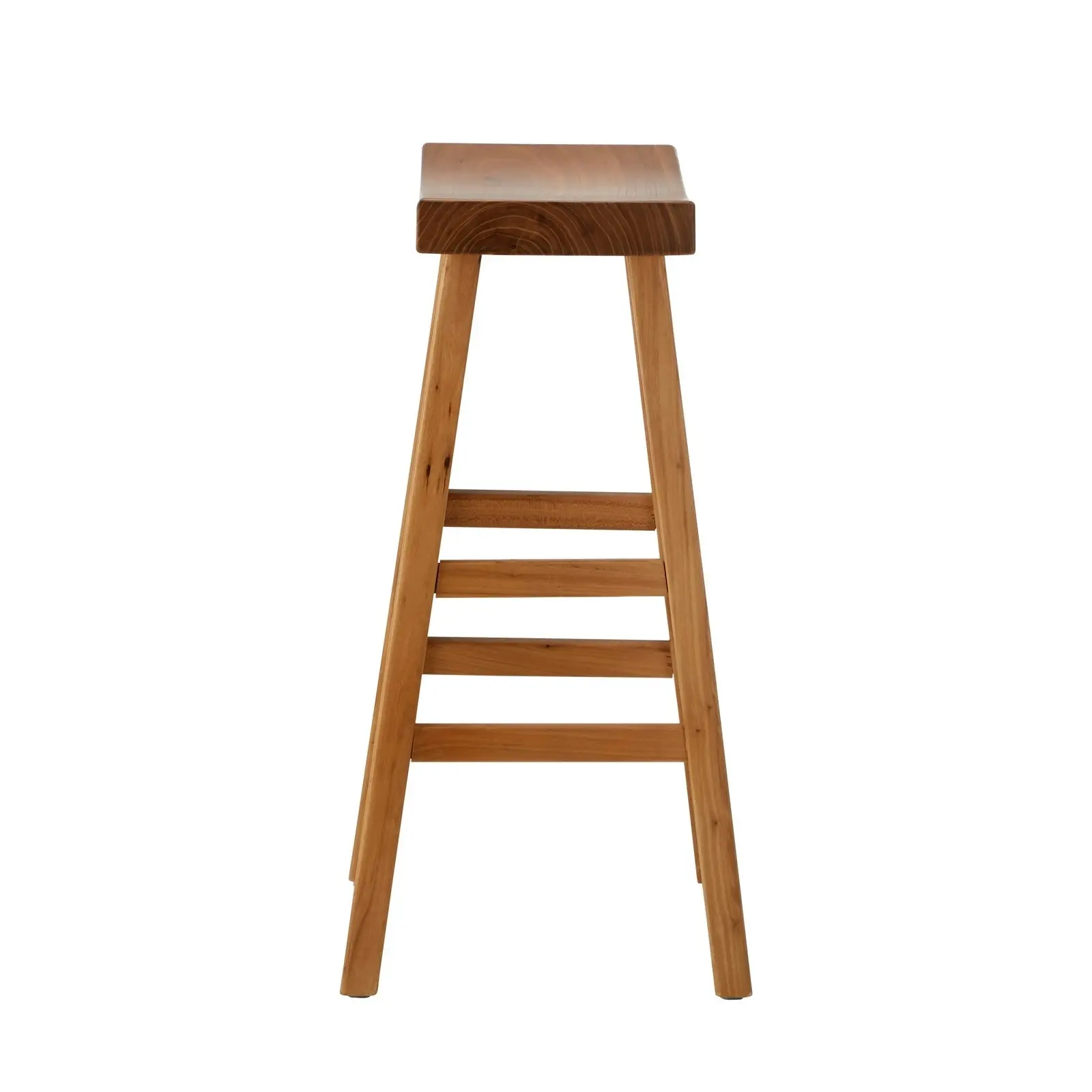 Oikiture Bar Stools Kitchen Stool Wooden Counter Chairs Barstools Natural