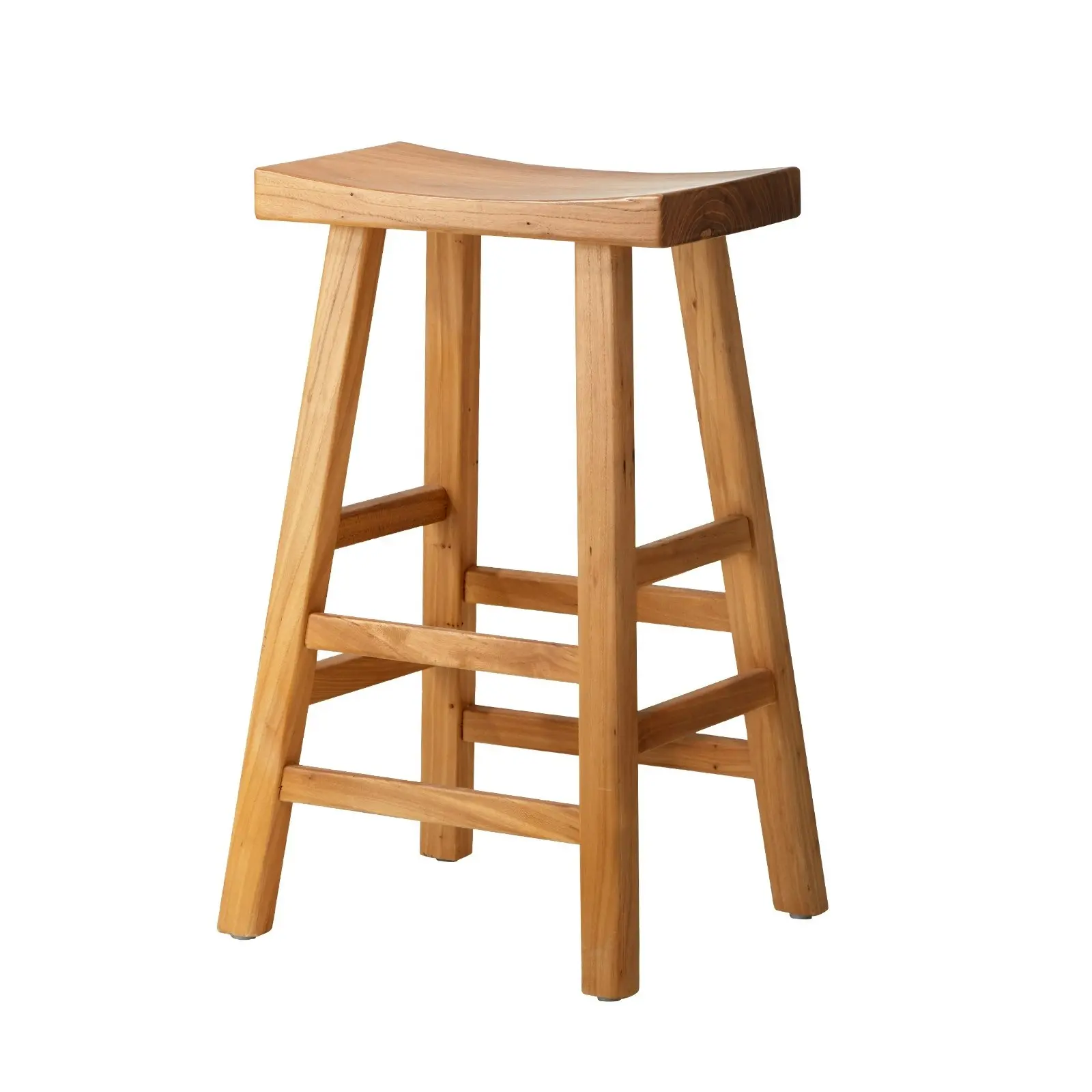 Oikiture Bar Stools Kitchen Stool Wooden Counter Chairs Barstools Natural