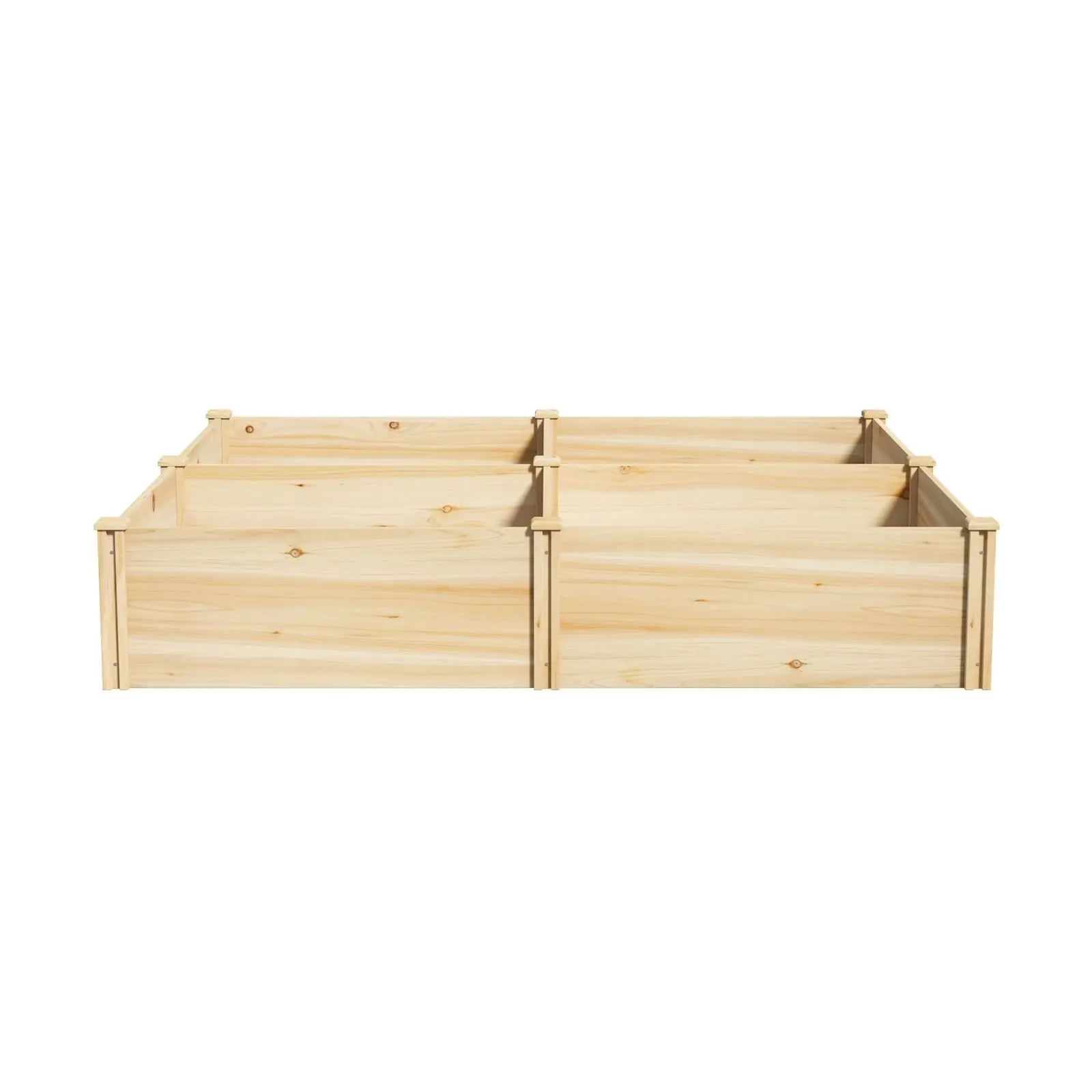 Livsip Garden Bed Raised Set of 4 80x80x30cm Wooden Planter Box Container