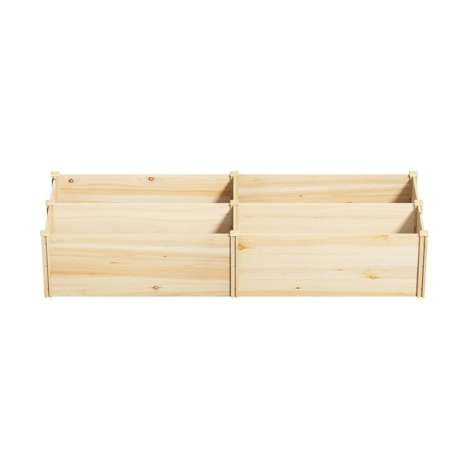 Livsip Garden Bed Raised Set of 4 120x45x45cm Wooden Planter Box Container