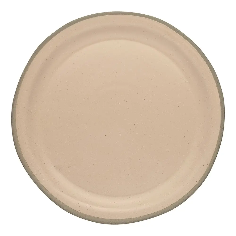 12pc Ecology Tahoe Stoneware Dinner Plates/Side Plates/Bowls Set Apricot