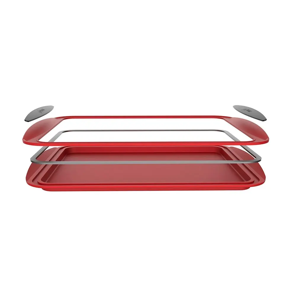 Daily Bake Non Stick Silicone Baking Tray 30.5 x 22.5cm Cookie Pan w/Steel Frame