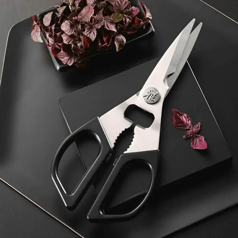 Miyabi Multi-Purpose 22cm Kitchen Shears Stainless Steel Cutting Scissors Black