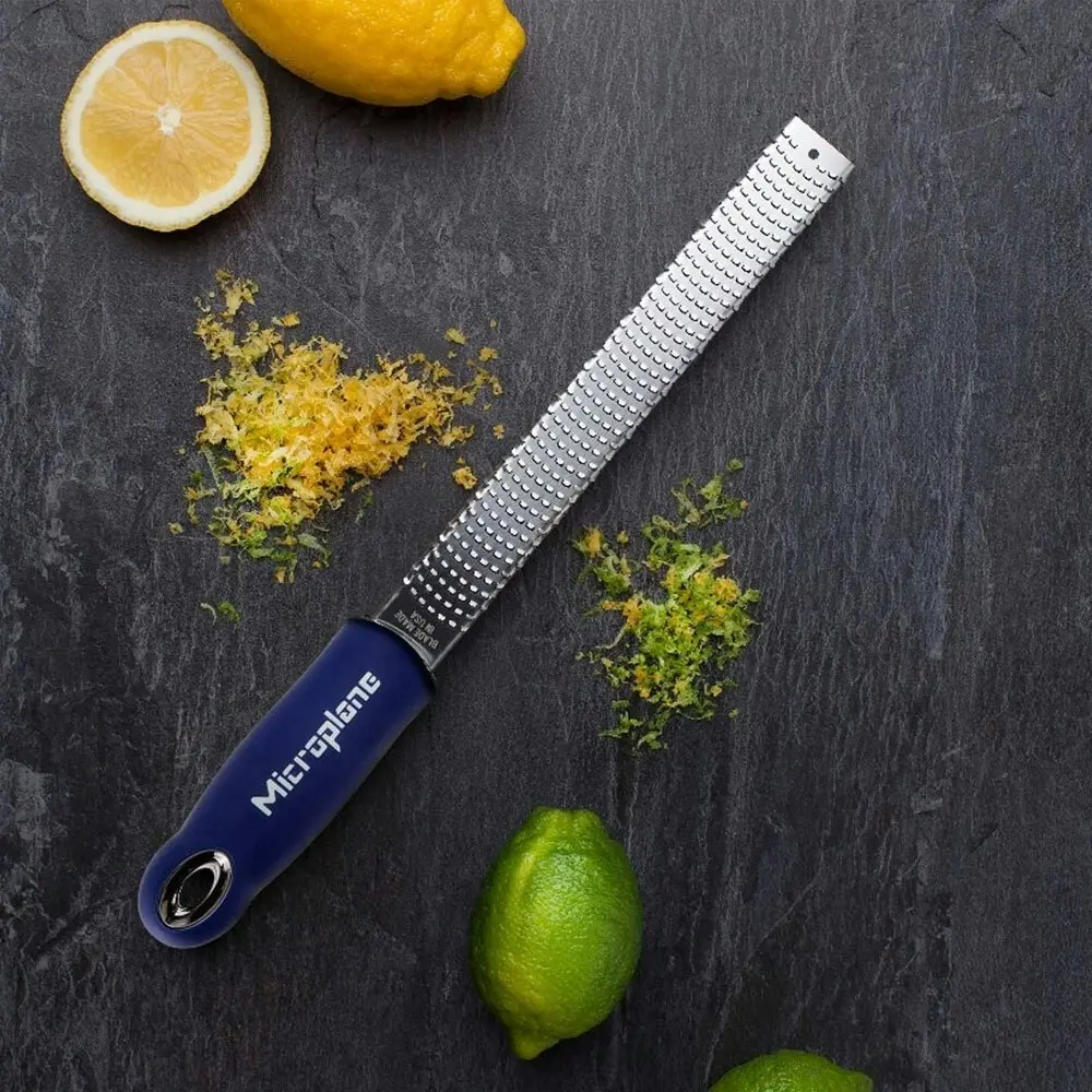 Microplane Premium Classic 32cm Citrus Lemon Zester Cheese/Fruit Grater Blue