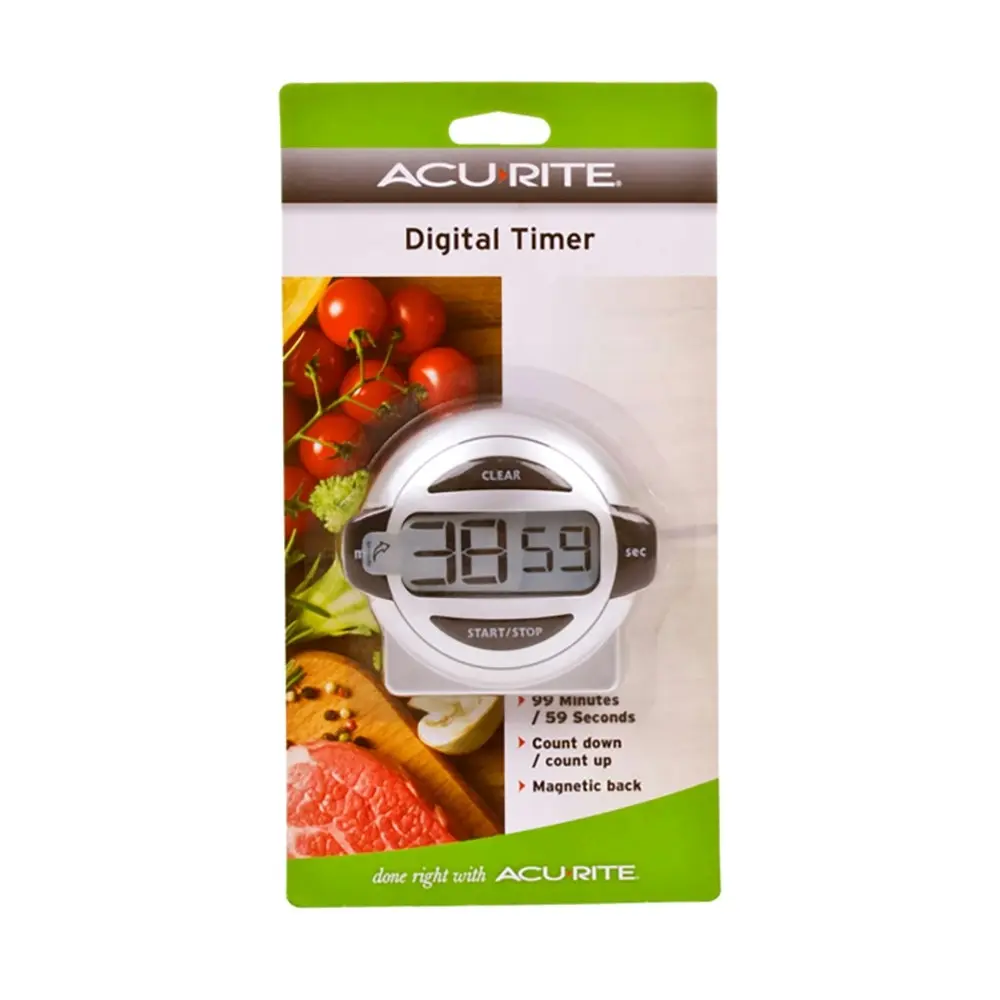 2x AcuRite AcuRite Digital Timer 100 Minutes Home Kitchen Cooking Tool Set