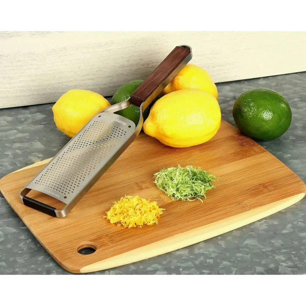 Microplane Master Series Fine Grater Stainless Steel Lemon/Lime Zester Brown