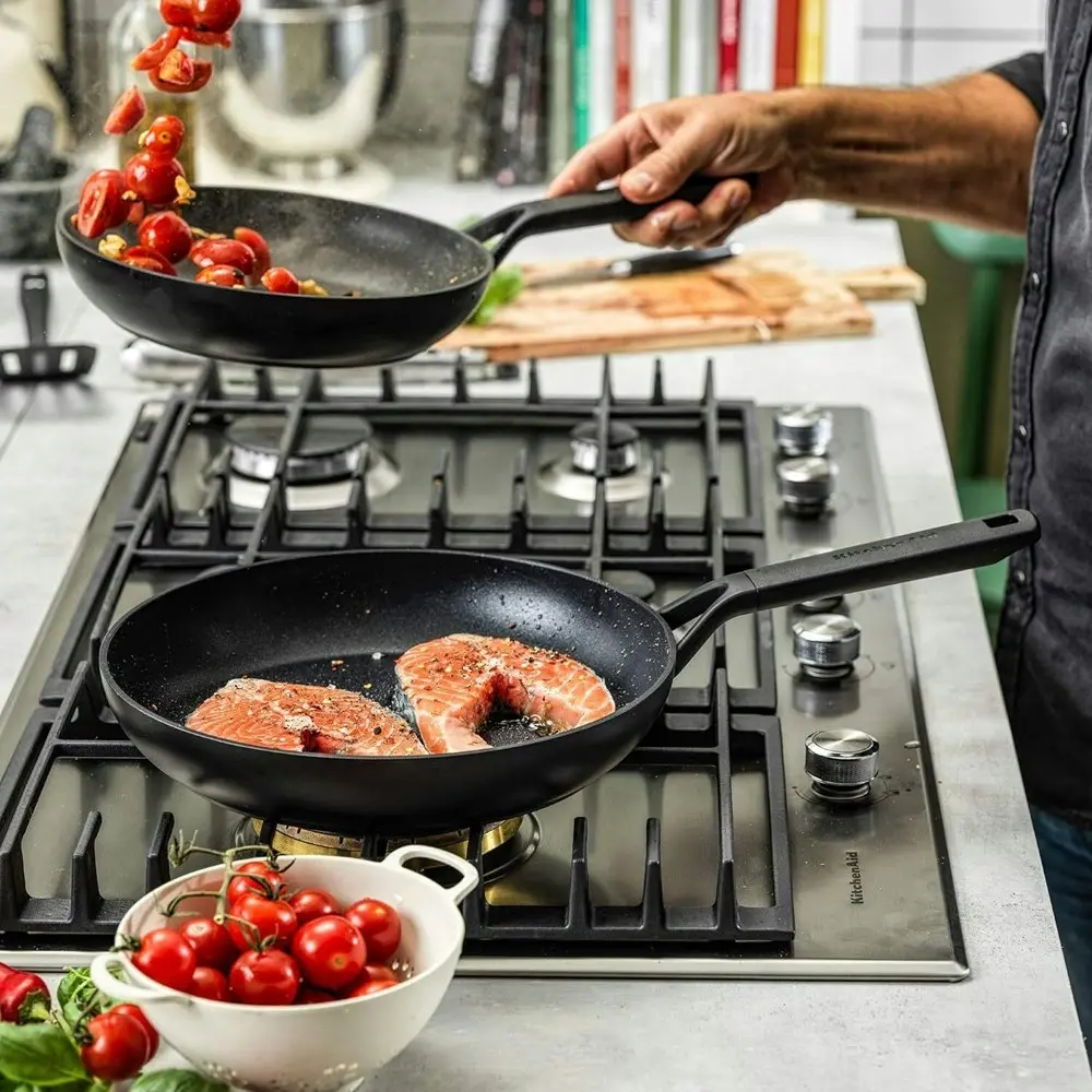 KitchenAid Classic Forged Non Stick Open Wok Pan 28cm Home Kitchen Cookware